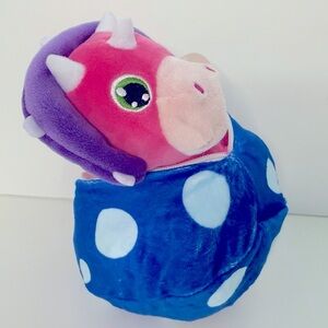 7” Reversible Dino Eggs Colorful Dinosaur Plush Toy - NWT